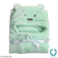 New Born Baby  Combo Pack  Hooded Wearale Wrapper And Baby Bath towel - LXHXB:(78 X2X82) CM, Multipack of:2